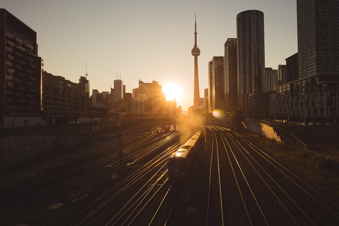 GO Transit Train departing from Union Station.